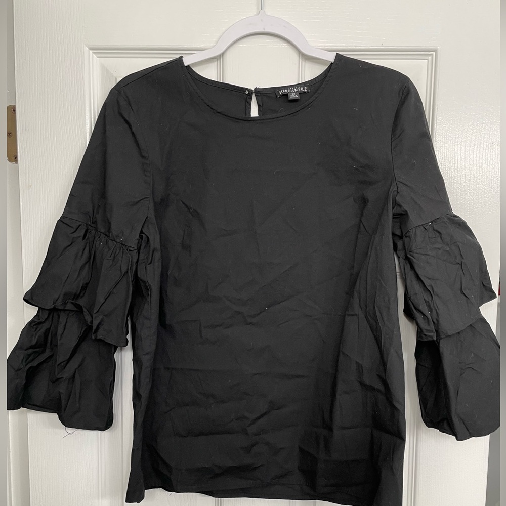 Bell sleeved top